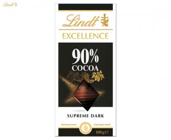 Lindt 瑞士莲 特醇排装90%可可黑巧克力 100克